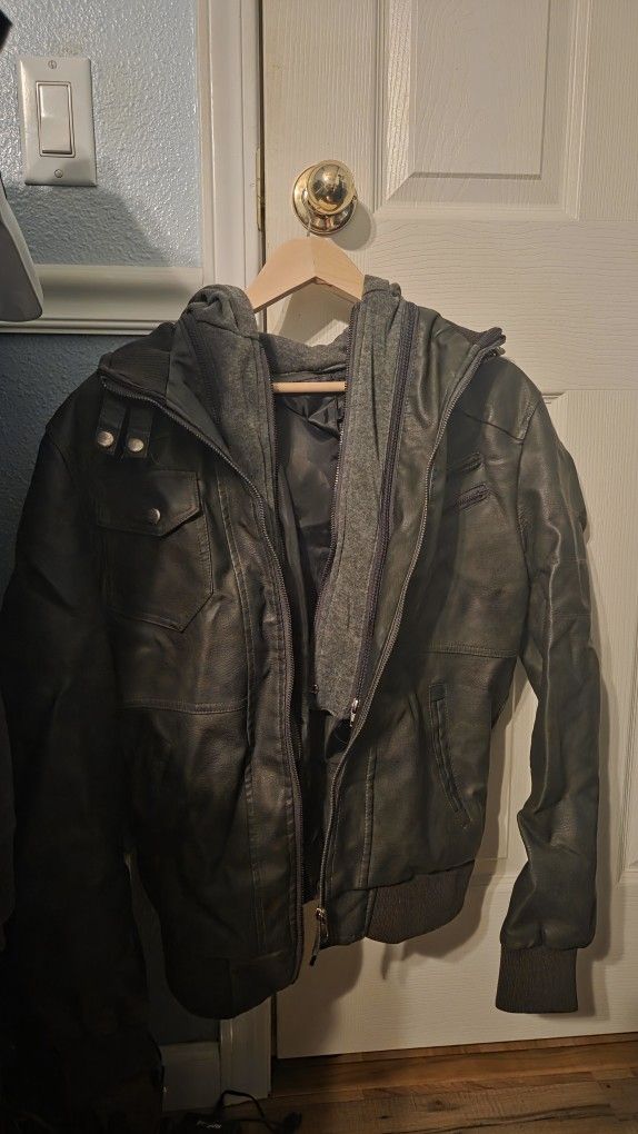 Faux Leather Jacket