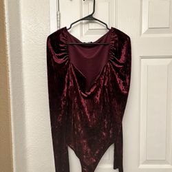 Fashion Nova Velvet Body Suit