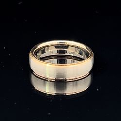 14k Yellow And White Gold Band/ Ring