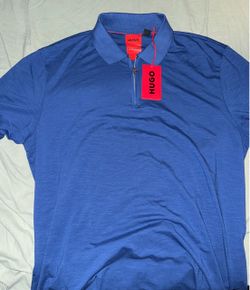 Hugo Boss Performance Polo Zipper Shirt Blue