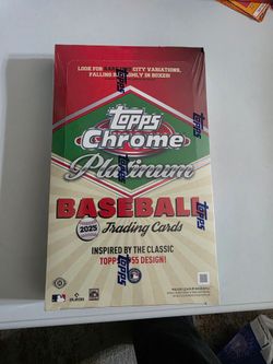 Topps Chrome Platinum Baseball 2025 hobby box