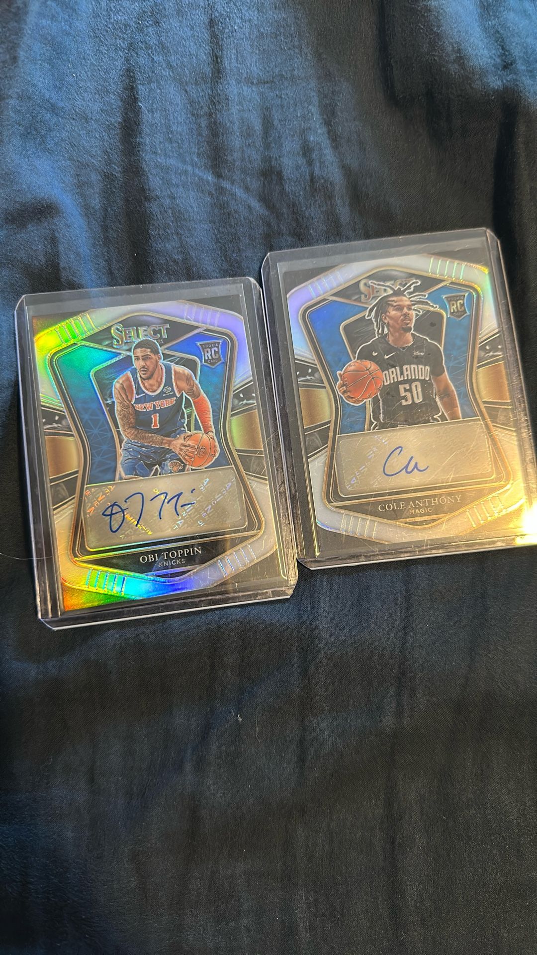 Obi Toppin Auto Rookie Card Cole Anthony