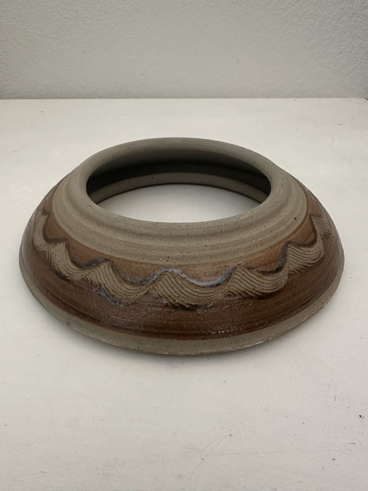 Vintage Boho Primitive Hand Made Clay Pottery Holder