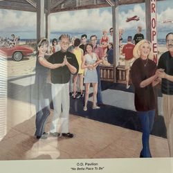 Original Hand Signed Print By Vic Gillispie “O.D Pavilion”