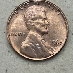 1963 D penny L on rim error close AM error