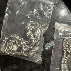 Silver Rope Chain 8mm 20” Choker Fit For Men