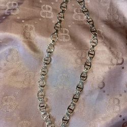 Gold Over 925 Sterling Silver Mariner Link Chain