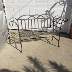 Metal Garden Bench