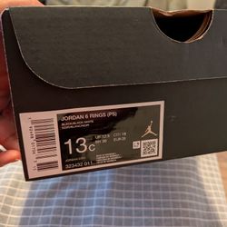 Jordan 6 Rings Black 