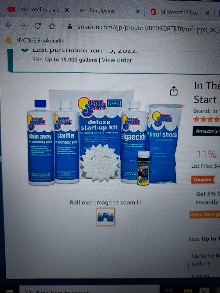 Deluxe Pool Opening Chemical Start Up Kit Up To 15,000 Gallons