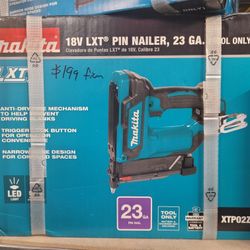 Makita 18v LXT Pin Nailer 23ga Tool Only 