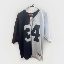 Raiders Bo Jackson #34 Two Tone Jersey Sz L