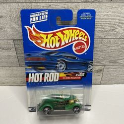 Vintage Hot Wheels Green ‘1933 Ford Roadster / ‘1999 Hot Rod • Die Cast Metal • Made in Malaysia Scale 1:64