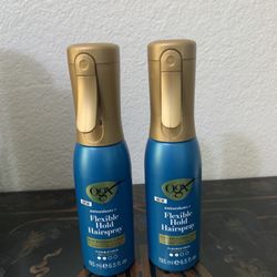 OGX Antioxidants + Flexible Hold Hairspray, Anti Humidity Styling Spray, 6.5 fl. oz new  $11.00 for both