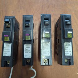 Square D Multiple Mini Circuit Breakers