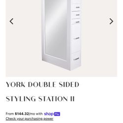 Double Sided Salon Styling Station 