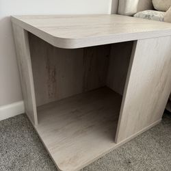 Side Table with Pet Home
