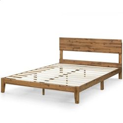 Zinus Praige Queen size 10" wood platform bed w/headboard