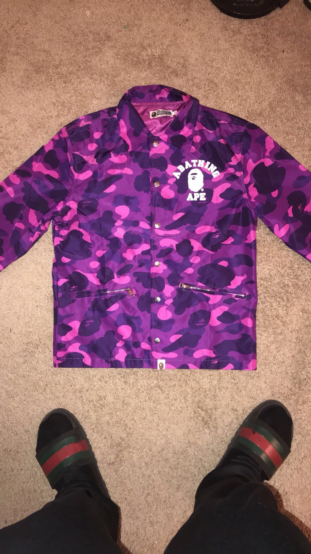 Bape coach jacket