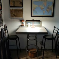 Table And Bar Stools. 80