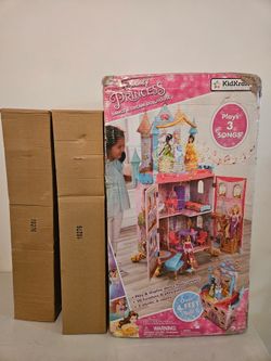 KidKraft Disney Princess Dance & Dream Dollhouse HUGE 4FT Musical w/ Box