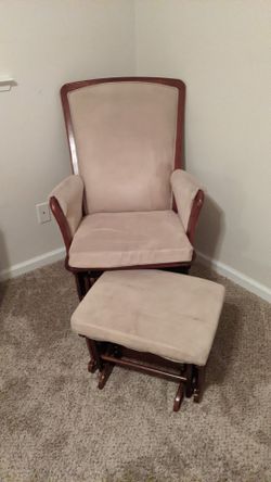 Rocking Chair with Rocking Foot Rest