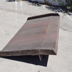 Truck Forklift Freight Dock plate 10,000 Lb Cap Steel 84"x 48" Warehouse + Curbs