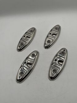 6" Flip-up Boat Cleats, 316 Stainless Steel, 4 Pieces