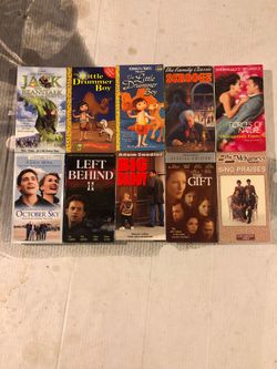 Variety of VHS Tapes 10 for $20