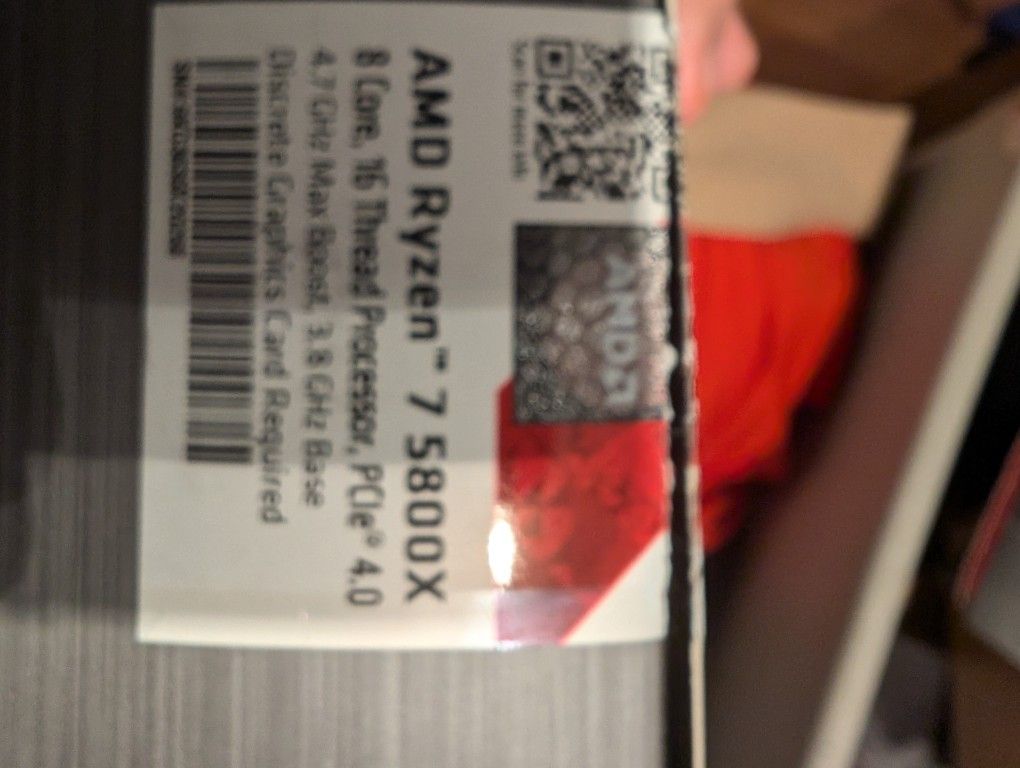 CPU Ryzen 7 5800 X Never Used