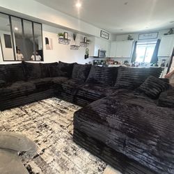 Brand New Super Plush Comfy Corduroy Sectional Set 