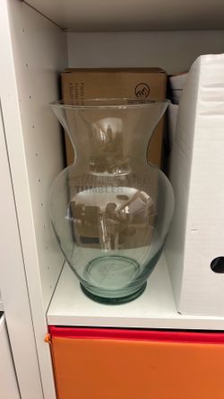 10” Clear Glass Vase