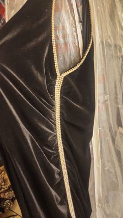 Black Gown With Rhinestone