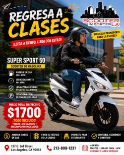 📚 ¡YA CASI EMPIEZAN LAS CLASES! ¡NO LLEGOS TARDE! 🛵 Especial Scooter a Gas
