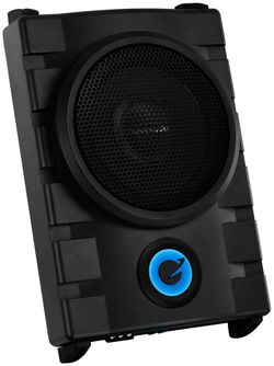 New Planet Audio 8" 800W Amplified Subwoofer System with Slim Enclosure.