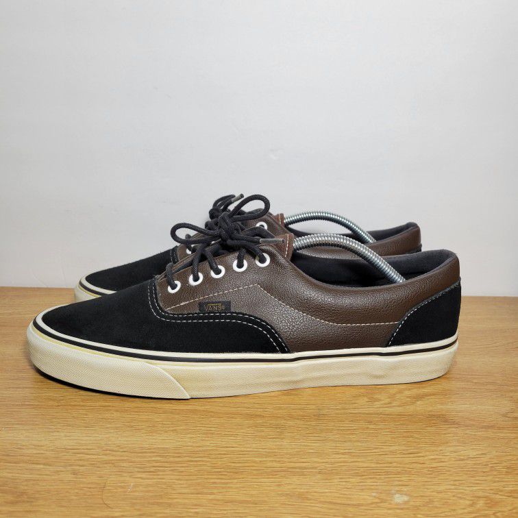 Era Brown Leather Black Suede Lace Up Sneakers Adult Men Shoes Size 12 for Sale in CA - OfferUp