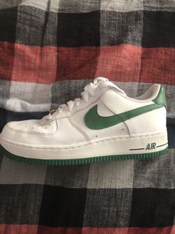 Green and white Nike’s