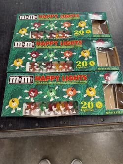 Vintage M&M's Christmas Lights