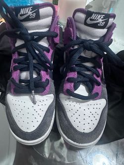 Nike SB Dunk High Sneakers Purple Gray White