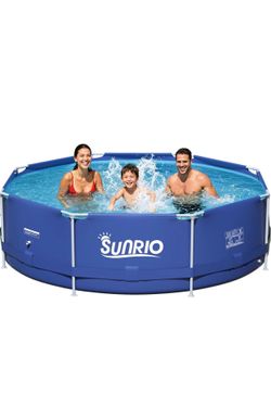 8ft Round Metal Frame Pool