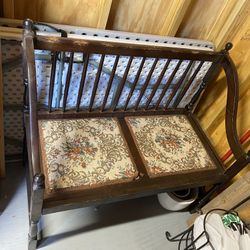 Vintage bench in need of restoration