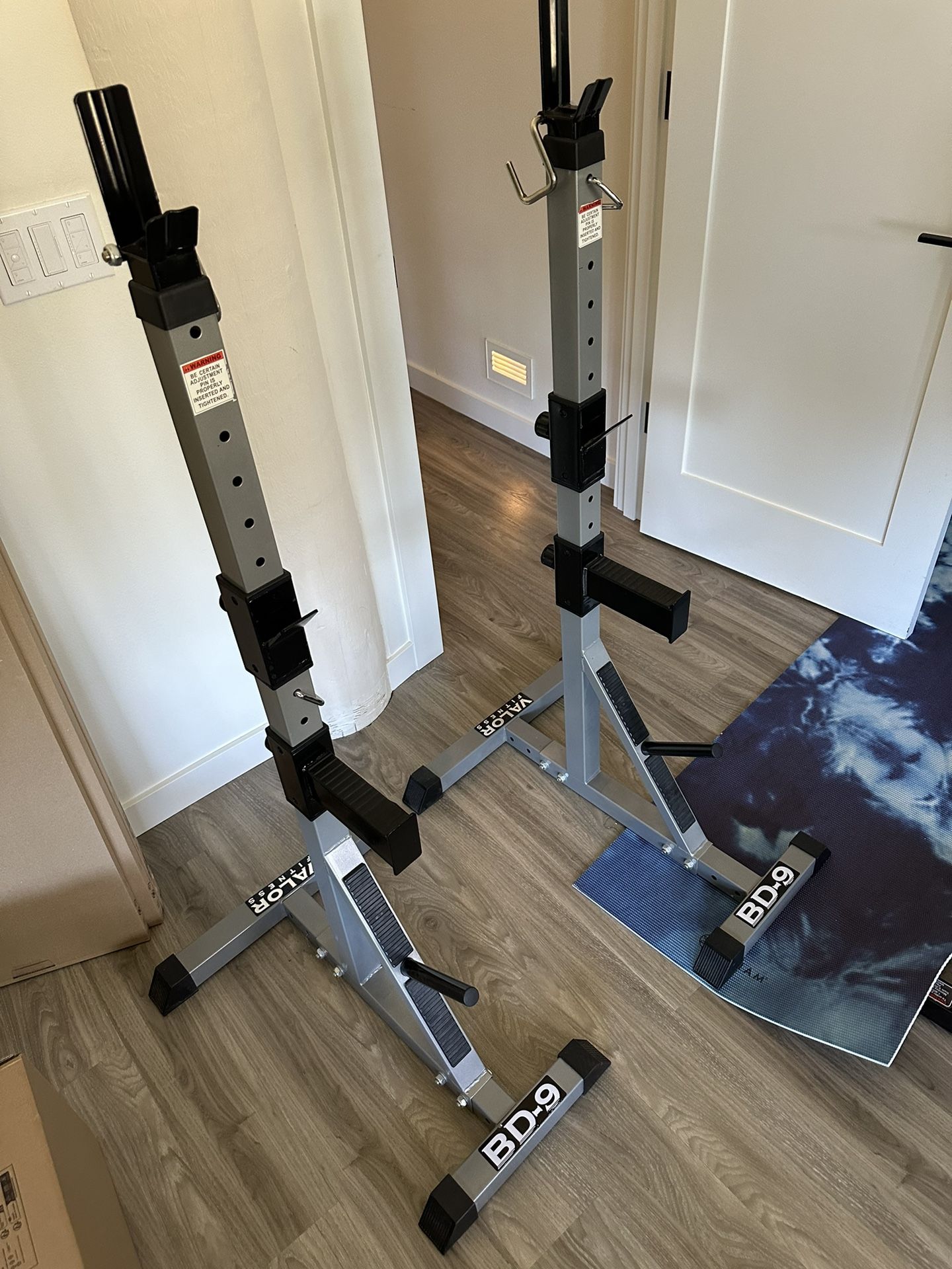 Gym Equipment- Barbell, Bench, Stand & Weights