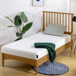 NEW ZINUS 5 Inch Memory Foam Mattress, Fiberglass Free, Bunk Bed, Trundle Bed, Day Bed Compatible, Narrow Twin, White