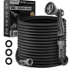 Manguera de Jardín Flexible 50FT con Pistola de 10 Funciones