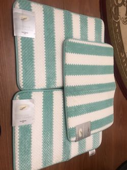3pcs brand new memory foam Mohawk bath rug