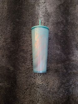 Starbucks Seafoam Green Shell Tumbler