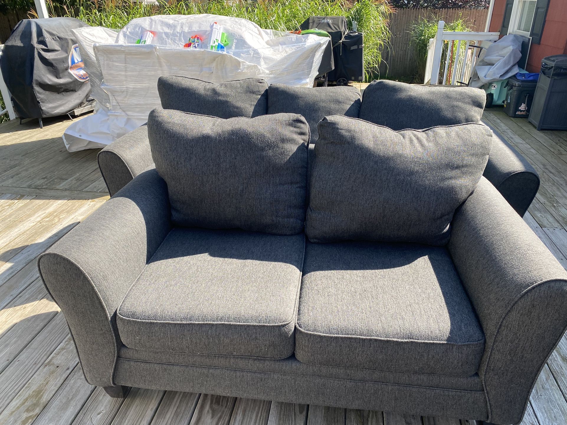 Grey Sofa And Loveseat