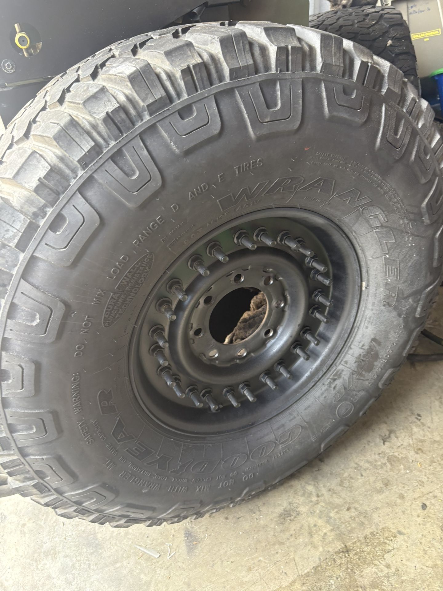 Military Humvee Rim & Tire