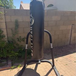 Everlast Stand + Outslayer 100lb Heavy Boxing Bag