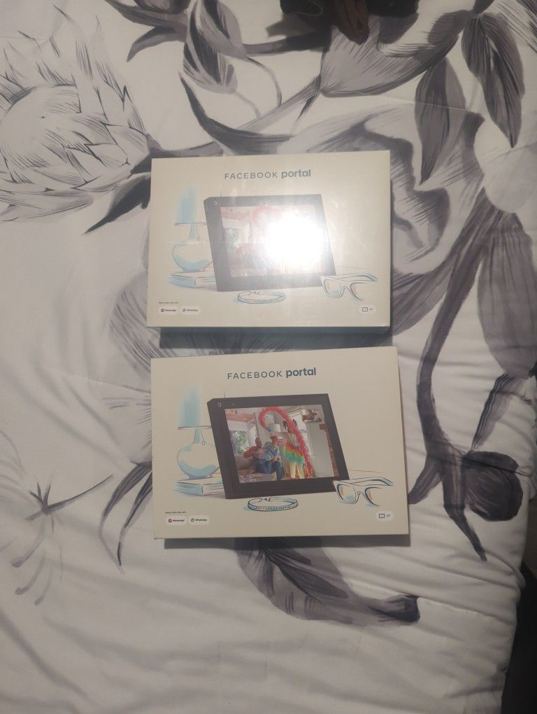 Qty: 2 Facebook portals 10" Never Used Never Opened